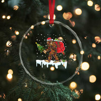 Bigfoot Xmas Tree Lights Crystal Glass Ornament Believe Xmas Sasquatch Lovers Funny TS10