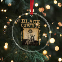 Bill Pickett Crystal Glass Ornament Black Cowboy Western Legend Vintage - Wonder Print Shop