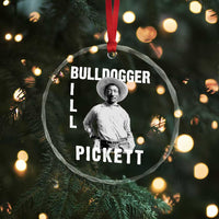 Bill Pickett Crystal Glass Ornament Bulldogger Black Cowboy Western Legend Vintage - Wonder Print Shop