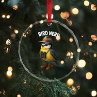 Bird Nerd Crystal Glass Ornament Funny Birding Bird Lover Watcher Twitcher TS10