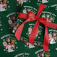 Birthday Boy Jesus Christmas Wrapping Paper Roll Christian Xmas - Wonder Print Shop