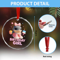 Birthday Girl Crystal Glass Ornament Italian Brainrot Meme Party Funny Las Tralaleritas - Wonder Print Shop