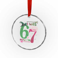 Birthday Girl I Was 6 Now I Am 7 Crystal Glass Ornament Gift For Alpha Kids - Wonder Print Shop