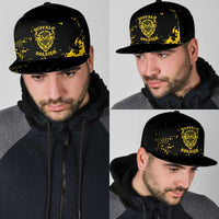 Bison Buffalo Soldiers Snapback Cap American Heroes Black Grunge Style - Wonder Print Shop