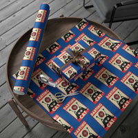 Black Cat Dart Thrower Wrapping Paper Roll Cat Lover Dartist Gift - Wonder Print Shop