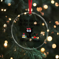 Black Cat English Teacher Gift Crystal Glass Ornament No More Homework Punctuation Matters Grammar Humor