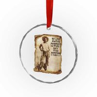 Black Cowboy Bill Pickett Crystal Glass Ornament African American Cowboys Black History TS10