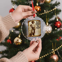 Black Cowboy Bill Pickett Crystal Glass Ornament African American Cowboys Black History TS10