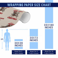 Black Cowboy Santa Christmas Wrapping Paper Roll African American Western - Wonder Print Shop