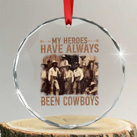 Black Cowboys Crystal Glass Ornament Western Rodeo Melanin Black History Texas Men TS10