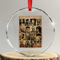 Black Freedom Fighters Crystal Glass Ornament Huey P. Newton Bobby Seale Black History Month Juneteenth TS10