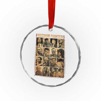 Black Freedom Fighters Crystal Glass Ornament Huey P. Newton Bobby Seale Black History Month Juneteenth - Wonder Print Shop