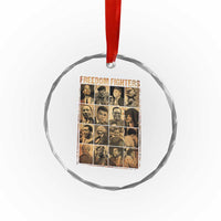 Black Freedom Fighters Crystal Glass Ornament Huey P. Newton Bobby Seale Black History Month Juneteenth TS10