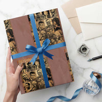 Black Freedom Fighters Wrapping Paper Roll Huey P. Newton Bobby Seale Black History Month Juneteenth - Wonder Print Shop