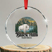 Black Hills South Dakota White Buffalo Crystal Glass Ornament State Pride Gift