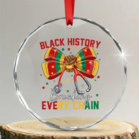 Black History Breaking Every Chain Crystal Glass Ornament Gift For Black Nurse - Wonder Print Shop
