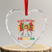 Black History Breaking Every Chain Heart Crystal Glass Ornament Gift For Black Nurse - Wonder Print Shop