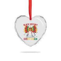 Black History Breaking Every Chain Heart Crystal Glass Ornament Gift For Black Nurse - Wonder Print Shop