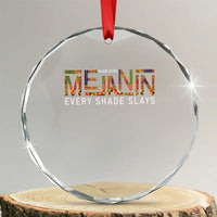 Black History Crystal Glass Ornament Melanin Kente Juneteenth Black History TS10