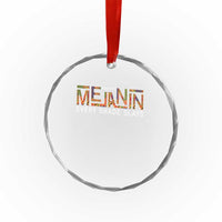 Black History Crystal Glass Ornament Melanin Kente Juneteenth Black History TS10