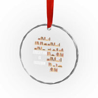 Black History Education Is Freedom Crystal Glass Ornament African Roots Africa Map TS02