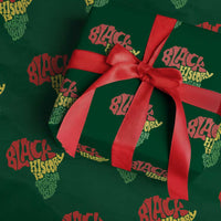 Black History Is American History Wrapping Paper Roll Vintage Africa Map