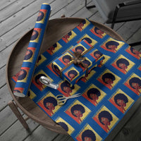 Black History Month Afro Woman Wrapping Paper Roll Educated Melanated Elevated African American Empowerment