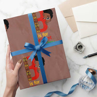 Black History Month Boy Wrapping Paper Roll B Is For Brilliant HBCU Education - Wonder Print Shop