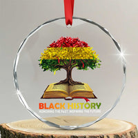 Black History Month Crystal Glass Ornament Honoring The Past Inspiring The Future African American Roots Pride TS02