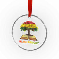 Black History Month Crystal Glass Ornament Honoring The Past Inspiring The Future African American Roots Pride TS02