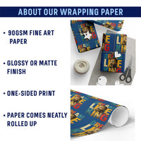 Black History Month Martin Luther King Day Wrapping Paper Roll I Have Dream