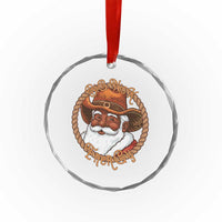 Black Santa Christmas Crystal Glass Ornament Big Nick Energy - Wonder Print Shop
