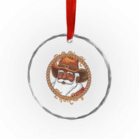 Black Santa Christmas Crystal Glass Ornament Big Nick Energy TS14