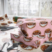 Black Santa Christmas Wrapping Paper Roll Big Nick Energy - Wonder Print Shop