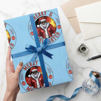 Black Santa Merry And Melanated Wrapping Paper Roll Christmas Holiday Gift - Wonder Print Shop