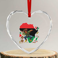 Black Son Future Leader Heart Crystal Glass Ornament African American Pride Black History Month - Wonder Print Shop
