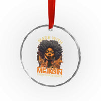 Black Women Crystal Glass Ornament Melanin Juneteenth Black History TS10
