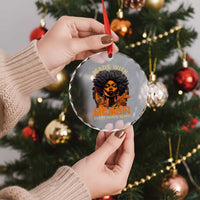 Black Women Crystal Glass Ornament Melanin Juneteenth Black History - Wonder Print Shop
