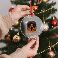 Black Women Crystal Glass Ornament Melanin Juneteenth Black History TS10