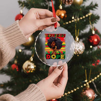 Black Women Unapologetically Dope Crystal Glass Ornament Juneteenth Black History TS10