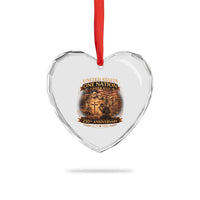 Blessings 250 Years America Heart Crystal Glass Ornament Christian Patriotic One Nation Under God Founding Fathers