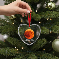 Blood Moon Total Lunar Eclipse March 3 2026 Heart Crystal Glass Ornament Blood Moon Astronomy Souvenir Graphic