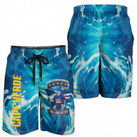 Blue Shark Cape Verde Football Shorts for Men First World Cup 2026 - Wonder Print Shop