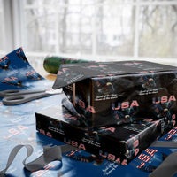 Bold Patriotic American Eagle Wrapping Paper Roll Land of the Free Home of the Brave Est 1776 - Wonder Print Shop