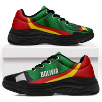Bolivia 2026 Football Chunky Sneakers La Verde Andean Condor Curve Stylized - Wonder Print Shop