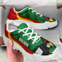 Bolivia 2026 Football Chunky Sneakers La Verde Andean Condor Curve Stylized - Wonder Print Shop