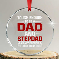 Bonus Dad Crystal Glass Ornament Dad And Stepdad Fathers Day