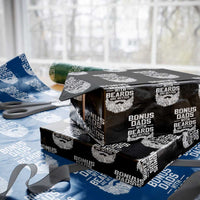 Bonus Dads With Beards Are Better Wrapping Paper Roll Funny Stepdad Stepfather Fathers Day