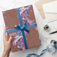 Boots and Bling Its A Cowgirl Thing Wrapping Paper Roll