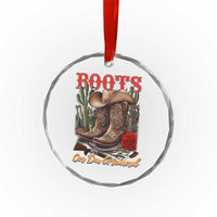 Boots On The Ground Crystal Glass Ornament Cowgirl Line Dance Western Cowboy - Wonder Print Shop